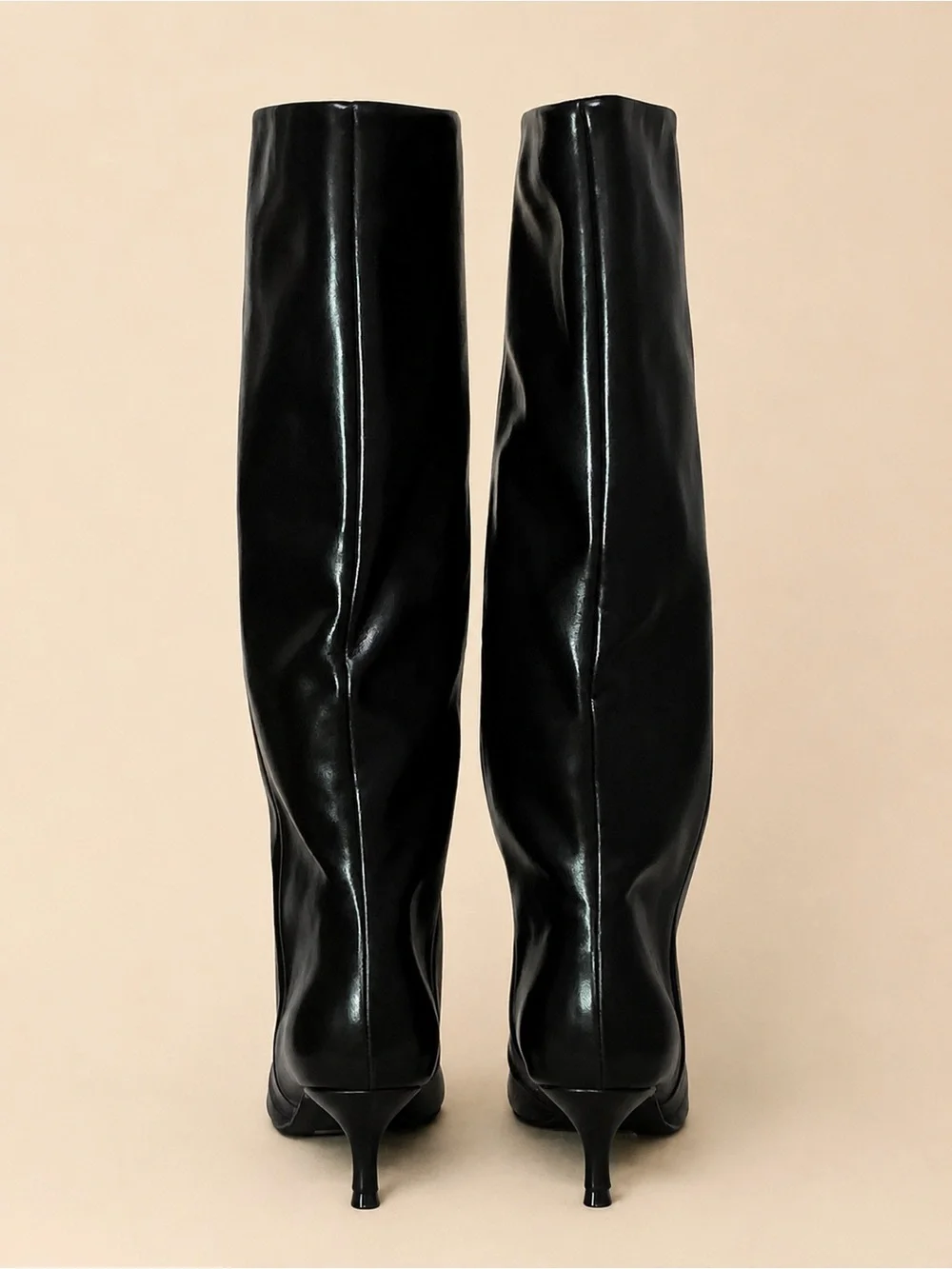 🖤⚡ Sleek Pointed-Toe Kitten-Heel Knee Boots | Size 8 | NWOT ⚡🖤